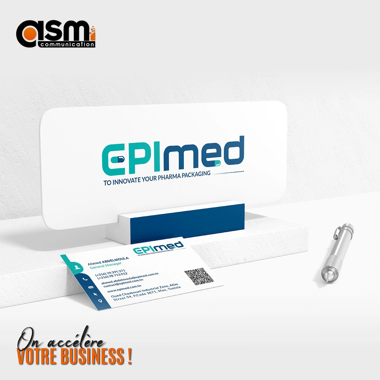 identité visuelle pharmaceutique Tunisie