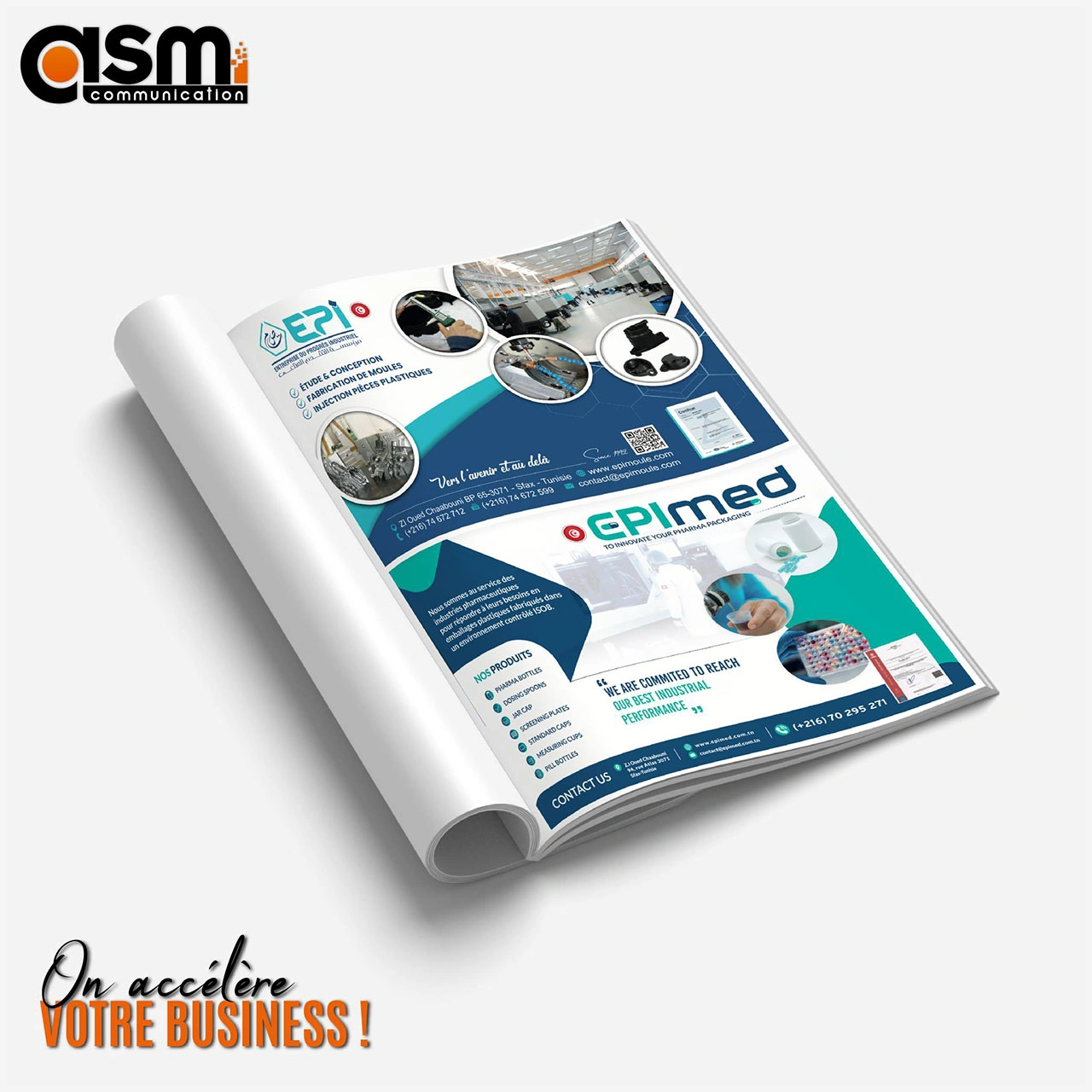 supports de communication professionnels Tunisie